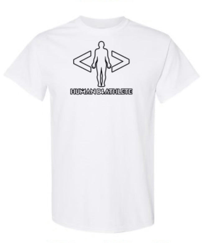 White Logo Tee